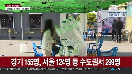 주말 영향에 검사 줄었는데도…닷새째 400명대 확진