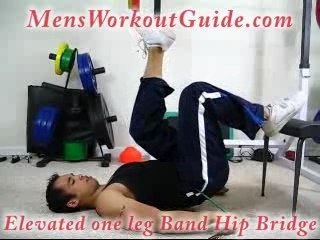Exercise of the Day: Elevated One Leg Band Hip Bridge