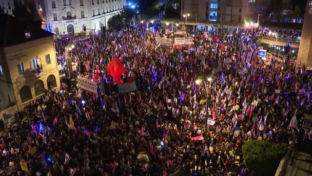 Kurz vor der Wahl: 20.000 Israelis demonstrieren gegen Netanjahu