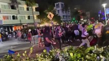 Hordas de turistas desafían el toque de queda en Miami Beach