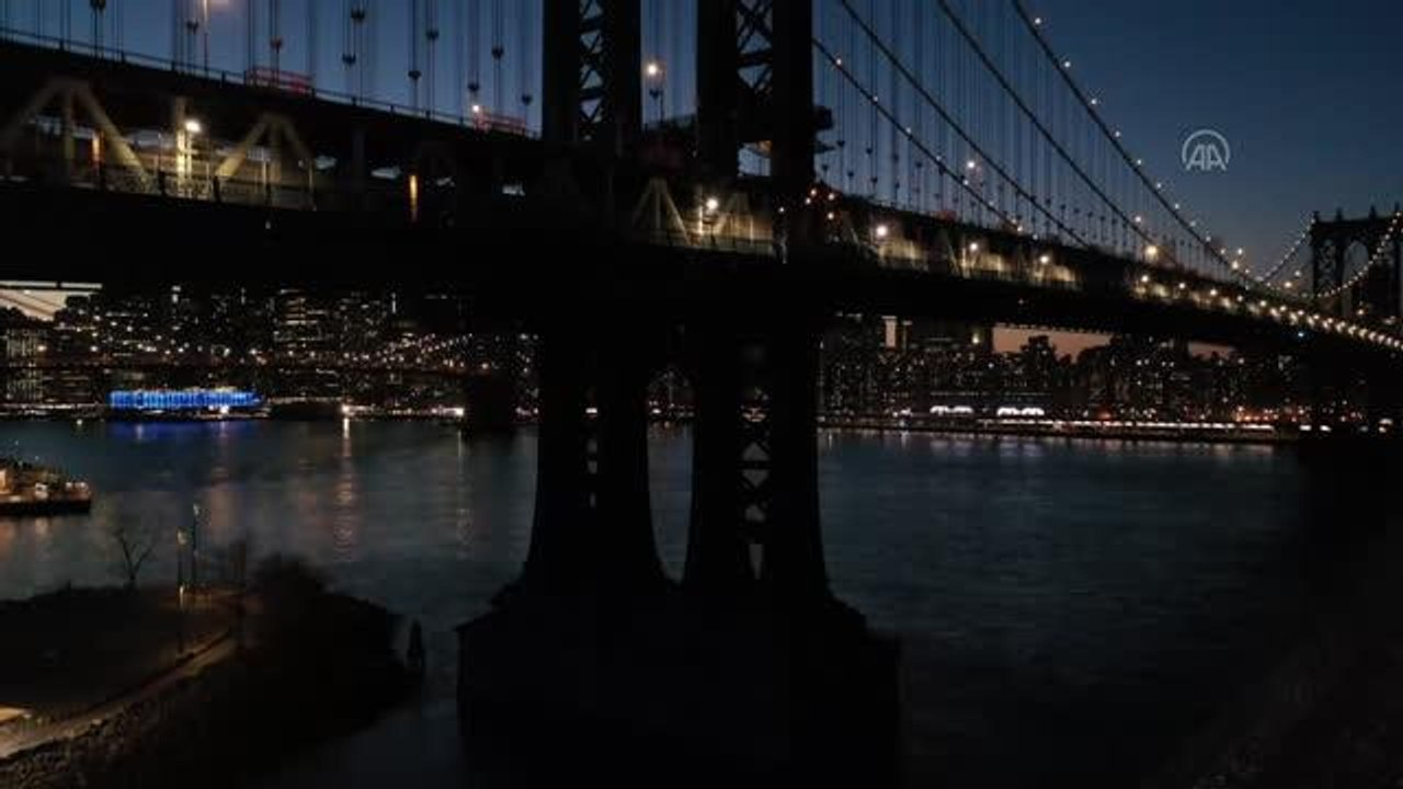 Şehir ışıkları havadan görüntülendi