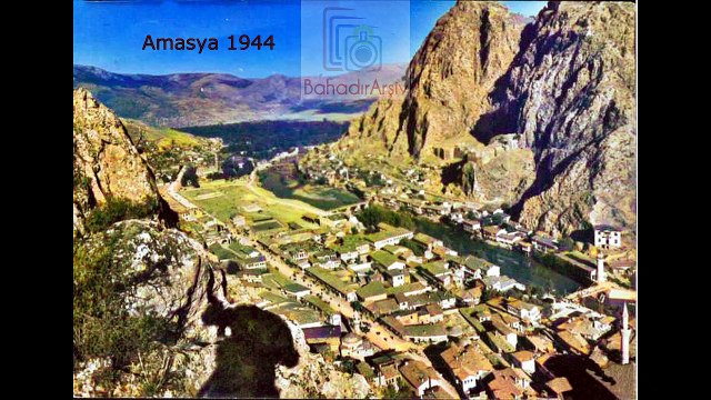 Eski Amasya - Old Amasya / Eski Türkiye - Old Turkey (Renkli - Colorized) 1880'lerle 1980'ler arası görüntüler / fotoğraflar - Images / photos between 1880's and 1980's