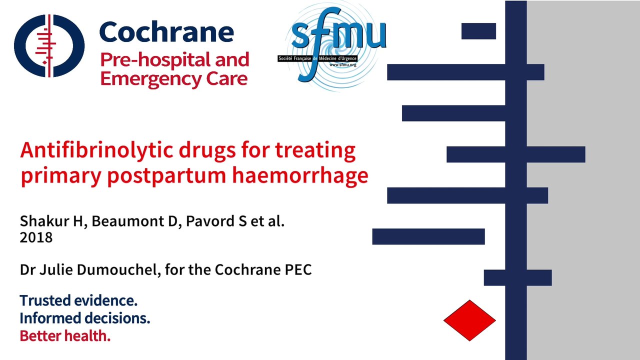 PEARL_Antifibrinolytic drugs for treating primary postpartum haemorrhage (review)
