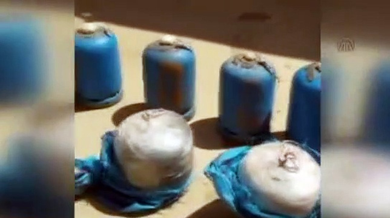 Mezarlığı cephaneliğe çevirmişler