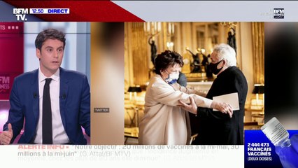 Roselyne Bachelot positive à la Covid-19: "Tous les membres du gouvernement font attention" assure Gabriel Attal