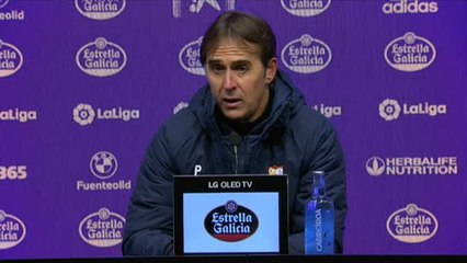 Lopetegui cree que el punto es "injusto" y que el Sevilla mereció ganar