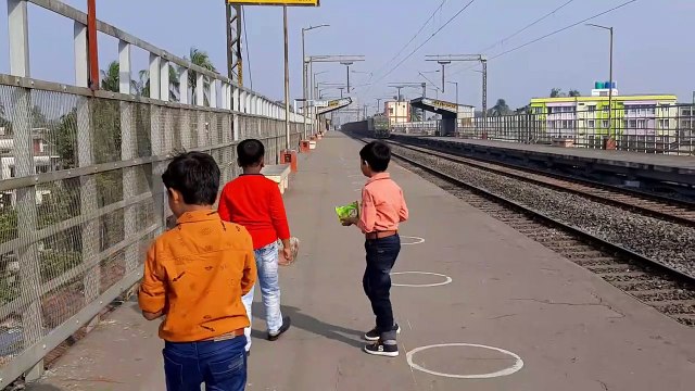 Green Monster WAG-9 in Charge pulling Container Freight Train __ Indian Railway