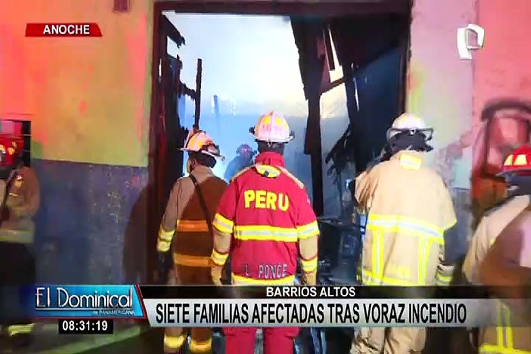 Incendio reduce a cenizas al menos 20 viviendas de una quinta del Cercado de Lima