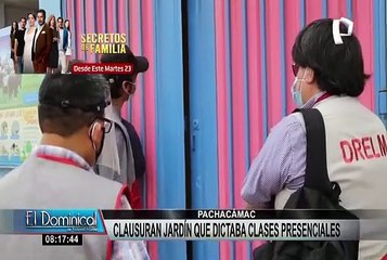 Pachacámac: clausuran jardín de niños por brindar clases presenciales