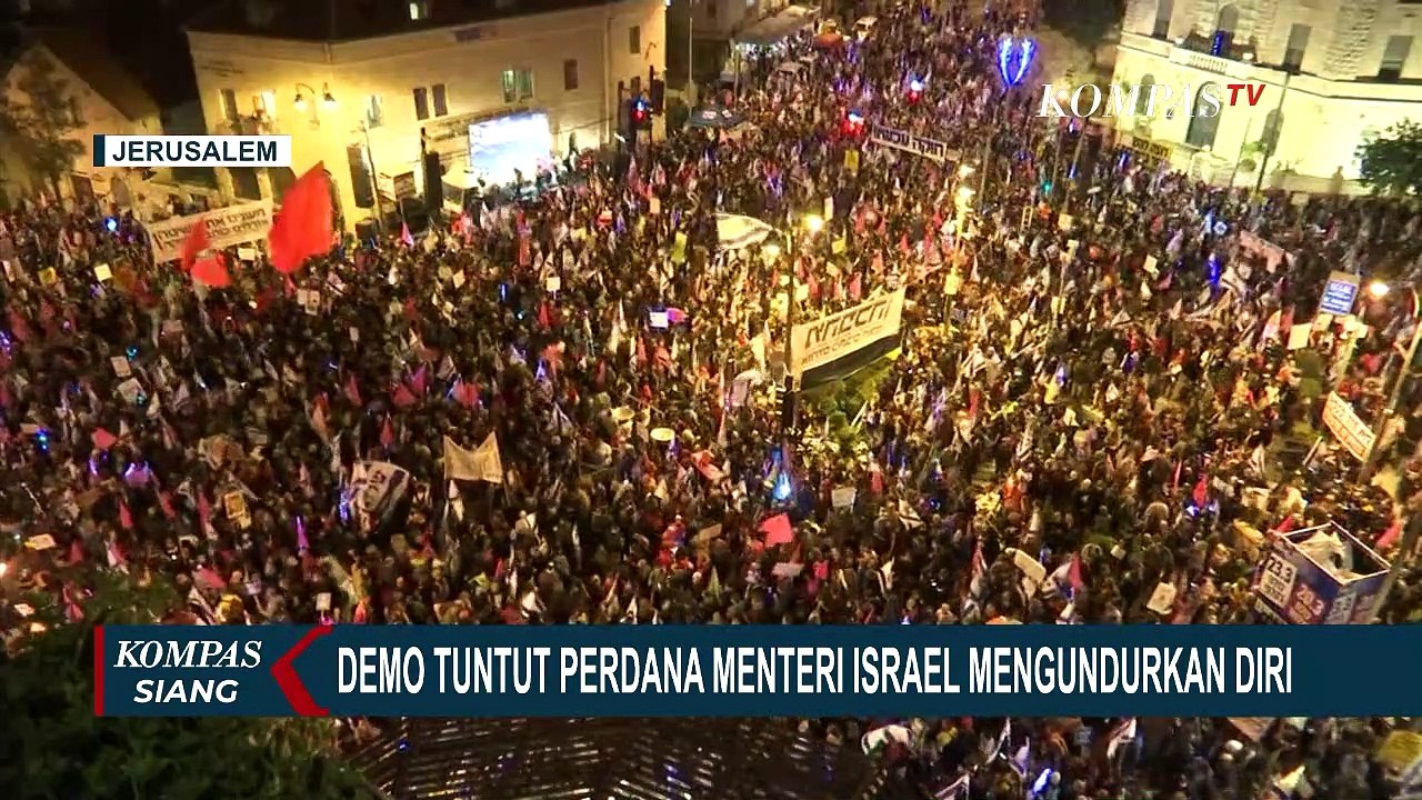 Berlanjut, Demo Tuntut Perdana Menteri Israel Benjamin Netanyahu Mengundurkan Diri