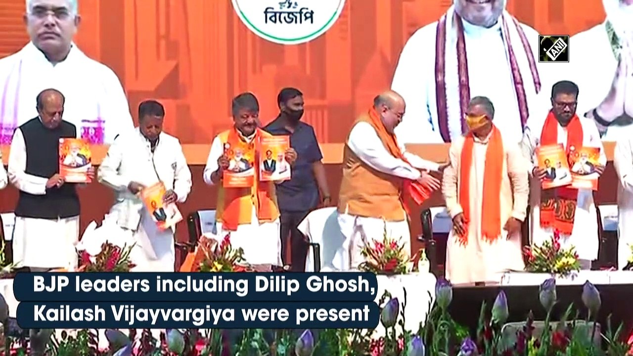 Amit Shah releases BJP’s manifesto for WB polls