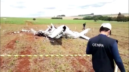 Acidente aéreo: região onde avião caiu é periciada pelo Cenipa