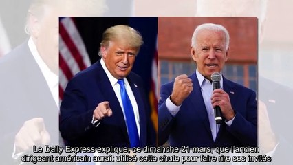 Donald Trump très moqueur au sujet des chutes de Joe Biden : « je n’ai pas pu perdre contre lui ! »