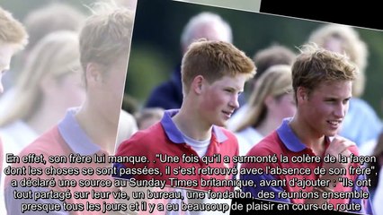 Prince William : malgré la tourmente « son frère Harry lui manque »