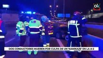 Un coche que circulaba en sentido contrario por la A-2 provoca un accidente con dos muertos