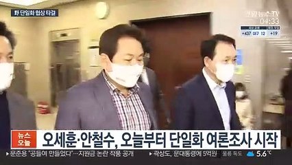 吳·安 오늘부터 여론조사…이르면 내일 단일후보 확정