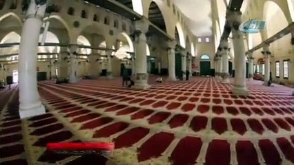 Mescid-i Aksa’nın içerisinden çekilen görüntüler mest etti