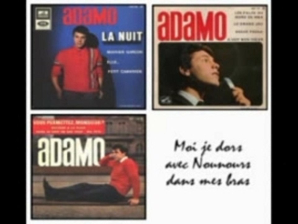 Adamo - moi je dors avec nounours