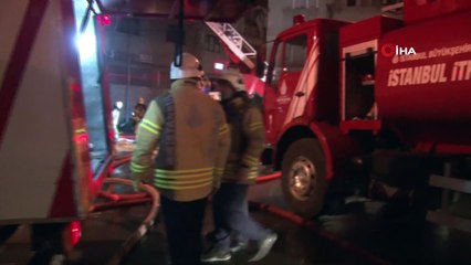 Şişli'de lastik fabrikasında korkutan yangın
