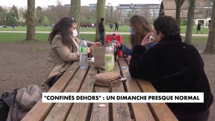 «Confinés dehors» : un dimanche presque normal