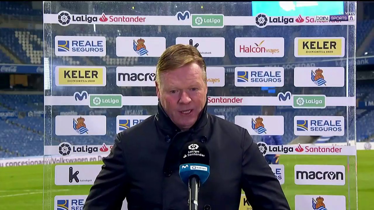 Koeman tras el triunfo ante la Real
