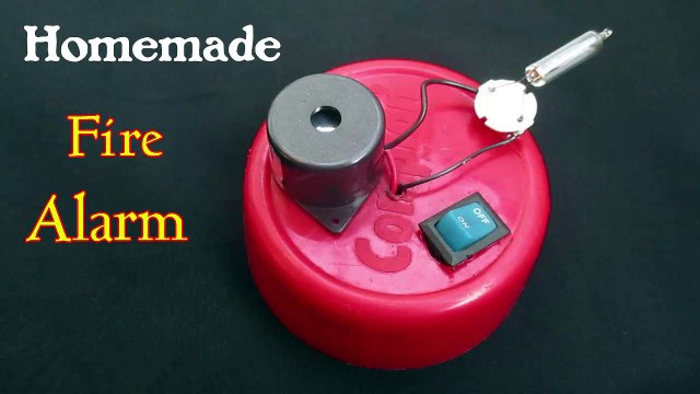 DIY Fire Alarm System | How to Make A Simple Fire Alarm for School Project | Homemade Fire Alarm System