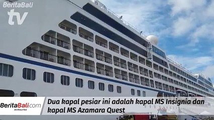 Pertama Dalam Sejarah, Dua Kapal Pesiar Sandar Di Dermaga Benoa