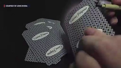 Visual artist Joms Rivera and his unusual card trick