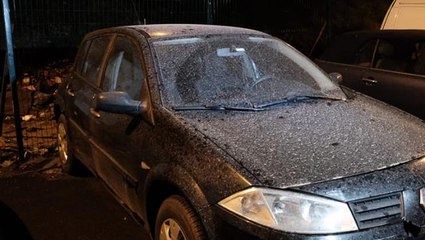 İstanbul'da gece vakti yağmurla birlikte çamur yağdı