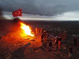 Son dakika haberi! Bayraklı Tepe'de gece ateş yakıp, nevruzu kutladılar