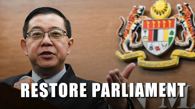 Guan Eng: How can gov't function well when Parliament has been suspended