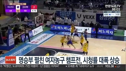 명승부 펼친 여자농구 챔프전, 시청률 대폭 상승