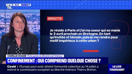 Est-il possible de se rendre à un mariage dans une zone hors-confinement? Camille Chaize répond à vos questions