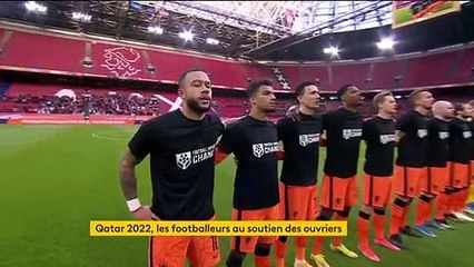 Qatar 2022 : des footballeurs défendent les droits des ouvriers