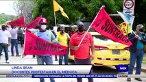 Docentes protestan en el Meduca - Nex Noticias