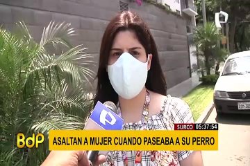 Surco: mujer es asaltada con un arma y se llevan su celular y reloj