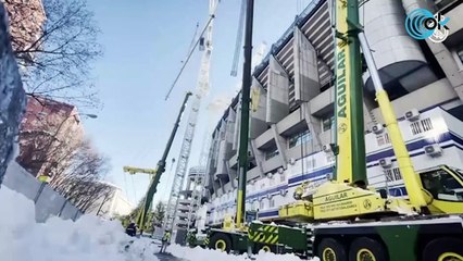 Así avanzan las obras de la espectacular nueva cubierta del Bernabéu