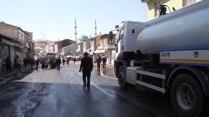 Malazgirt'te cadde ve sokaklarda bahar temizliği yapıldı