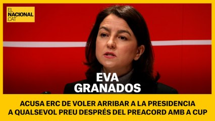 Download Video: Eva Granados acusa ERC de voler arribar a la presidència 