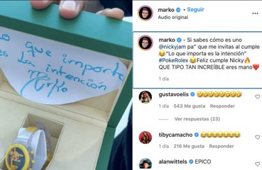 El regalo más gamberro que ha recibido Nicky Jam en su fiesta de cumpleaños