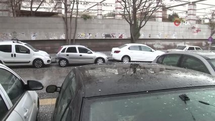 - Başkent'te sağanak ve dolu etkisini gösterdi