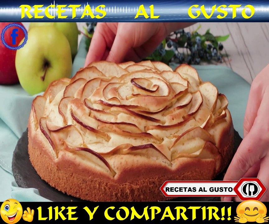 Pastel Decorado Con Manzana