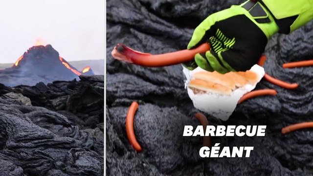 En Islande, ils profitent de l’éruption volcanique pour cuire leurs hot-dogs