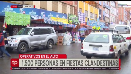Más de 1.500 personas son  encontradas en fiestas en El Alto