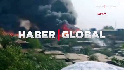 Bangladeş'te mülteci kampında yangın çıktı! Can kaybı ile ilgili resmi bir açıklama gelmedi!