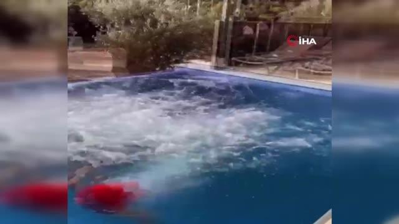 Villada kaçak havuz partisine jandarma baskını