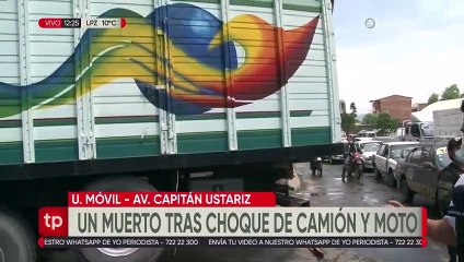 Una persona pierde la vida tras el choque de un camión con una motocicleta