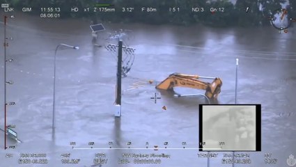 Fire crews say New South Wales looks like 'an inland sea' from the air