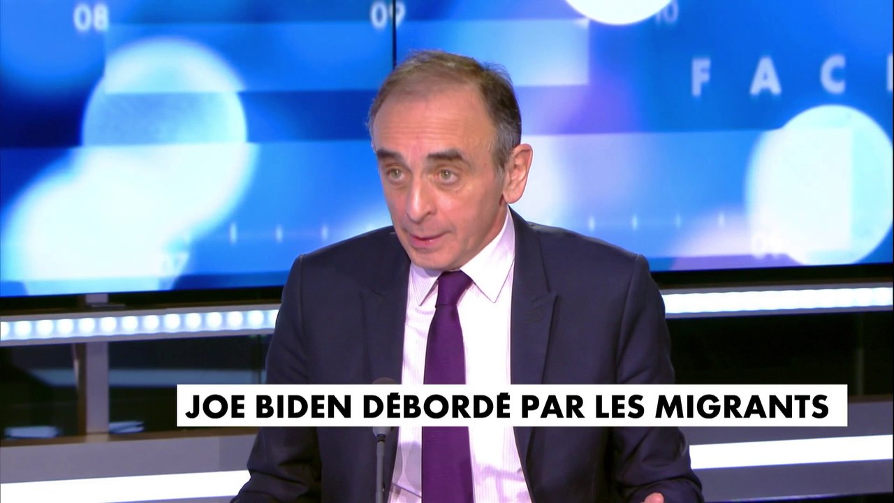 Eric Zemmour, à propos de l'immigration aux Etats-Unis : «Ce n'est pas de la faute de Biden s'ils rêvent de venir aux Etats-Unis, mais c'est de la faute de Biden s'ils viennent»