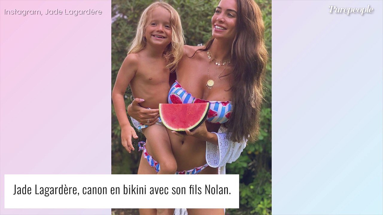 Jade Lagardère divine en bikini : l'épouse d'Arnaud Lagardère profite du soleil